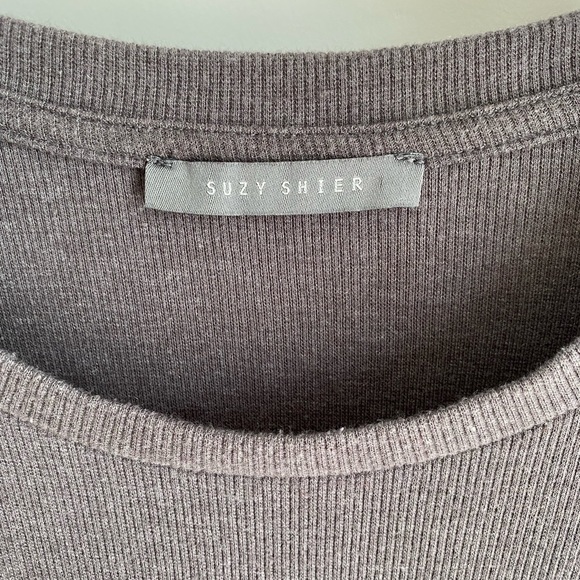 3/4 Sleeve Sweater Dress with Side Ruching - Picture 4 of 8